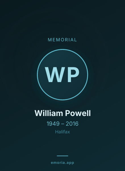 Memorial portrait of William Powell