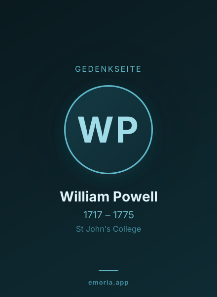 Gedenkportrait von William Powell
