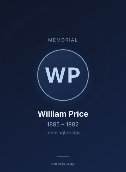 Memorial portrait of William Price