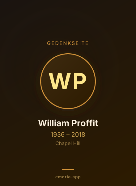 Gedenkportrait von William Proffit