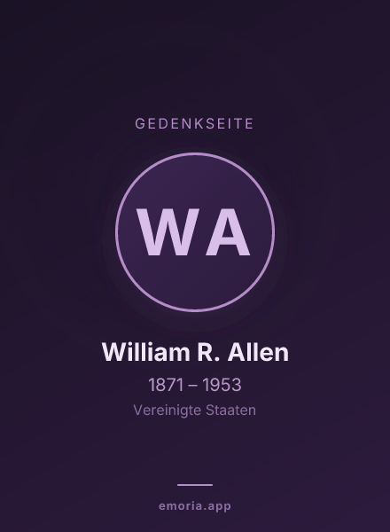 Gedenkportrait von William R. Allen