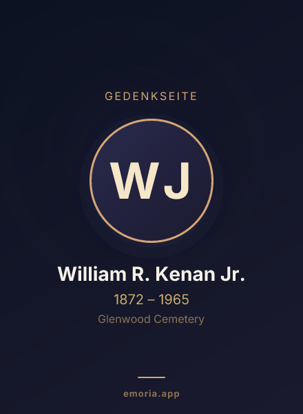 Gedenkportrait von William R. Kenan Jr.