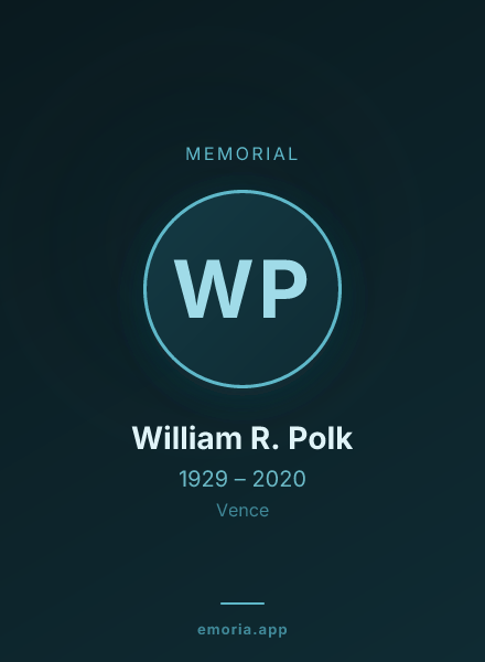 Memorial portrait of William R. Polk