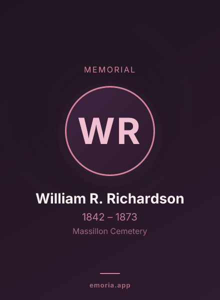 Memorial portrait of William R. Richardson