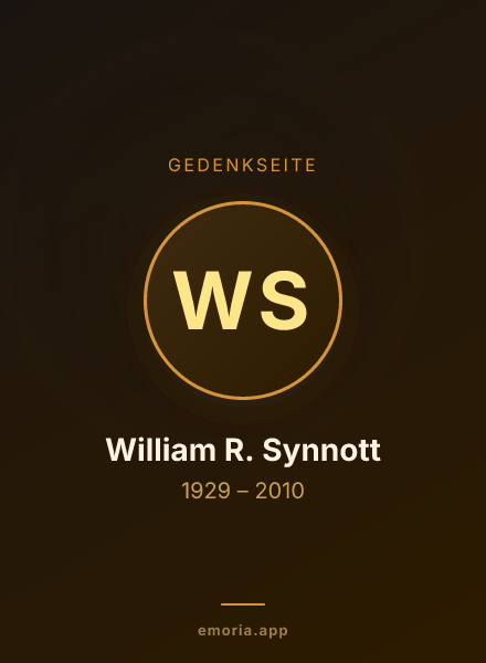 Gedenkportrait von William R. Synnott