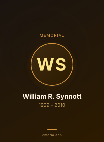 Memorial portrait of William R. Synnott