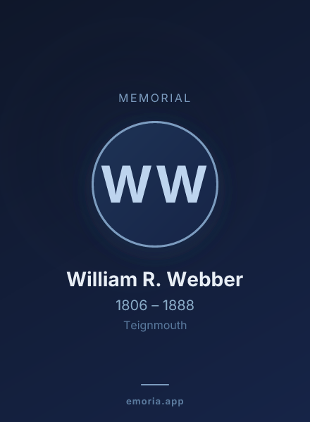 Memorial portrait of William R. Webber