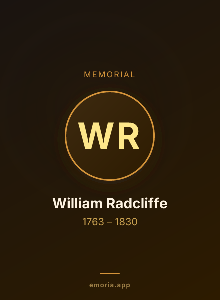 Memorial portrait of William Radcliffe