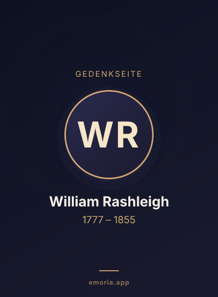 Gedenkportrait von William Rashleigh