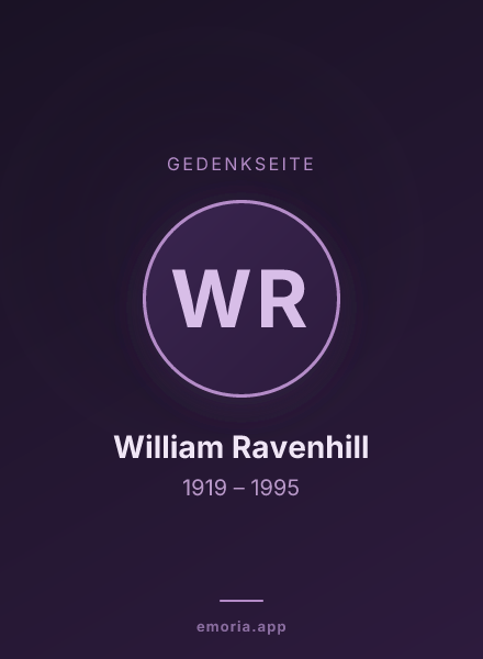 Gedenkportrait von William Ravenhill