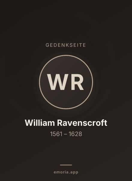 Gedenkportrait von William Ravenscroft