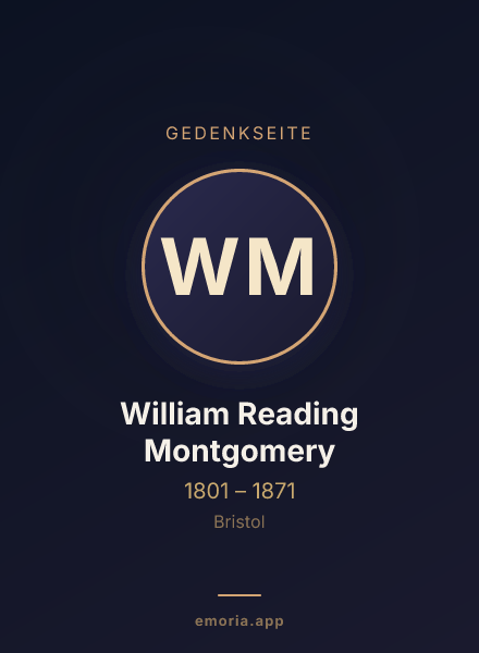 Gedenkportrait von William Reading Montgomery