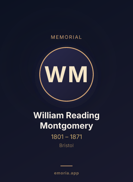 Memorial portrait of William Reading Montgomery