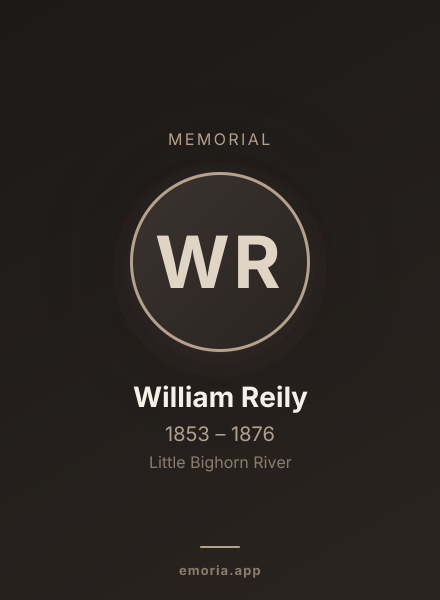 Memorial portrait of William Reily