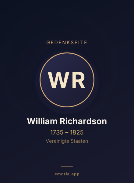 Gedenkportrait von William Richardson