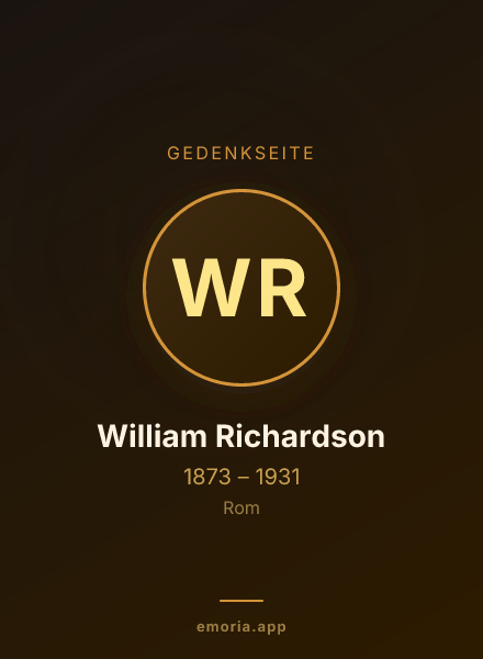 Gedenkportrait von William Richardson