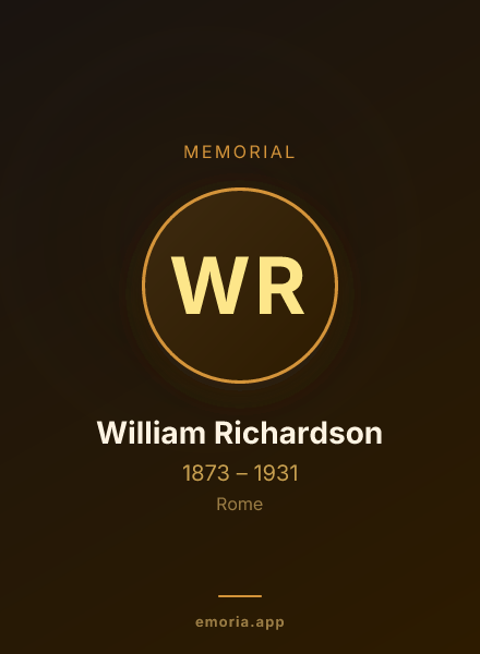 Memorial portrait of William Richardson