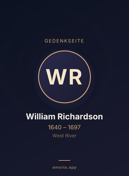 Gedenkportrait von William Richardson