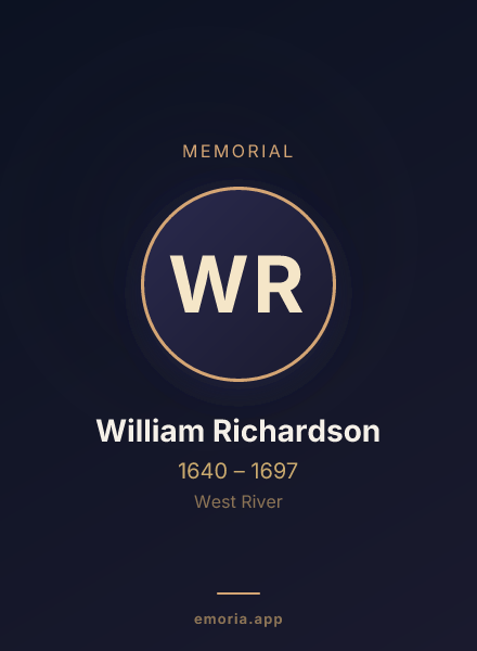 Memorial portrait of William Richardson