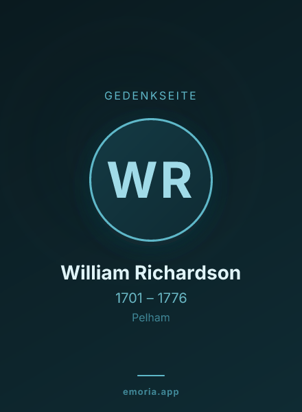 Gedenkportrait von William Richardson