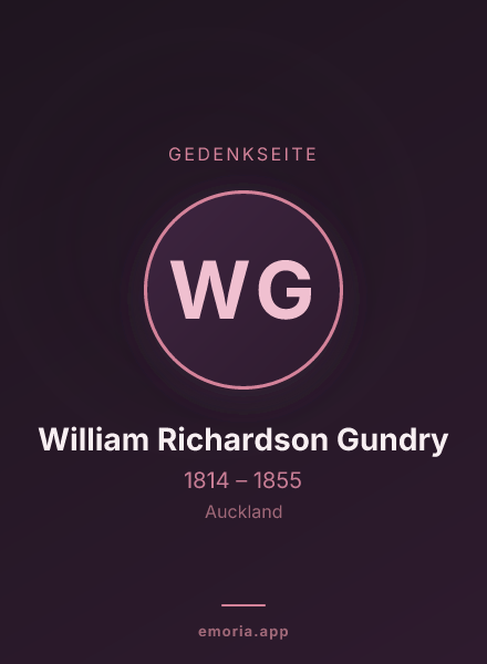 Gedenkportrait von William Richardson Gundry