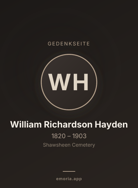 Gedenkportrait von William Richardson Hayden