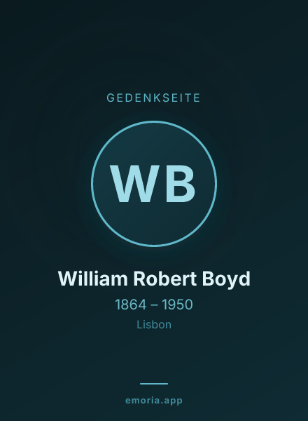 Gedenkportrait von William Robert Boyd