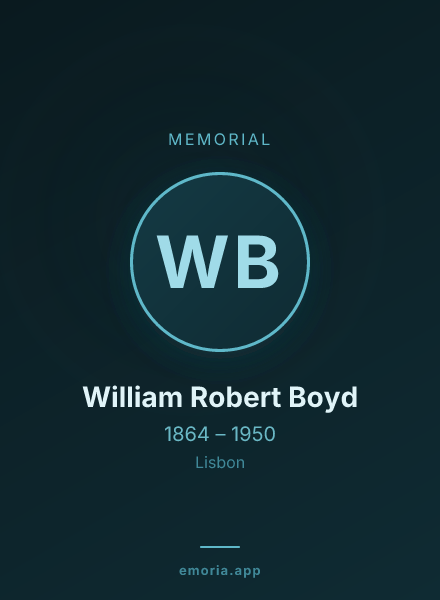 Memorial portrait of William Robert Boyd