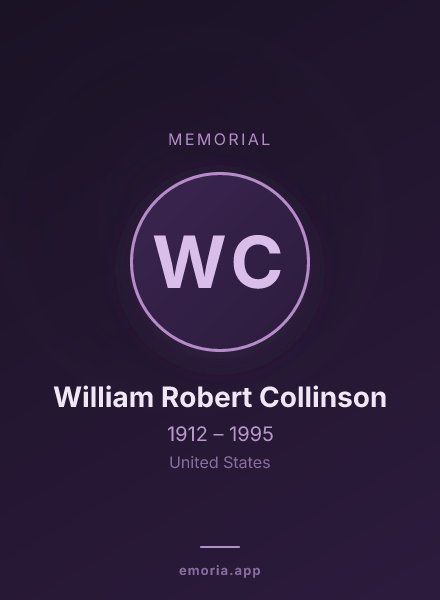 Memorial portrait of William Robert Collinson