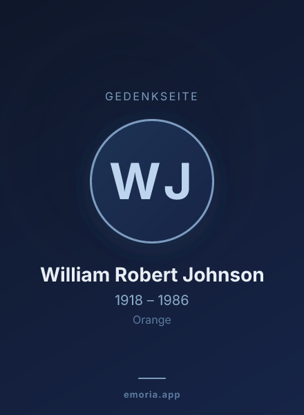 Gedenkportrait von William Robert Johnson