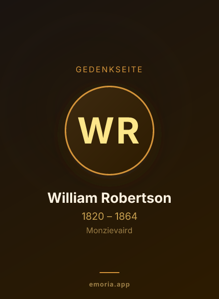 Gedenkportrait von William Robertson