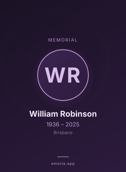 Memorial portrait of William Robinson