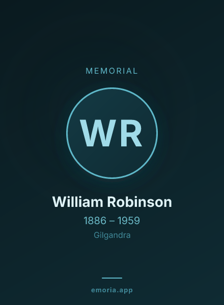 Memorial portrait of William Robinson