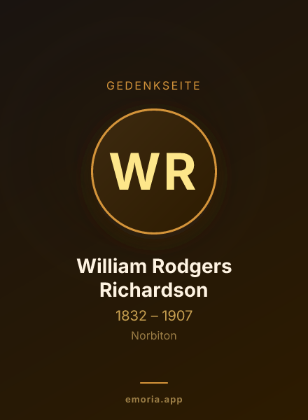 Gedenkportrait von William Rodgers Richardson