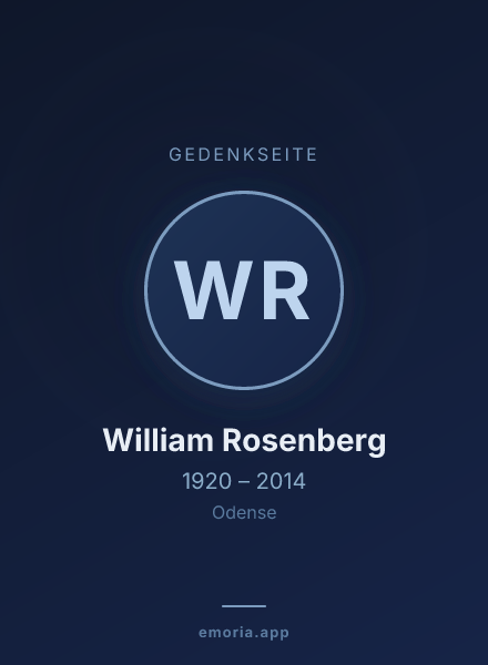 Gedenkportrait von William Rosenberg