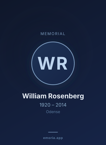 Memorial portrait of William Rosenberg