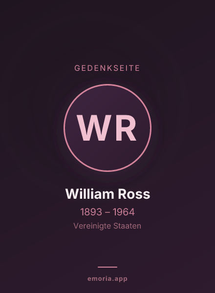 Gedenkportrait von William Ross