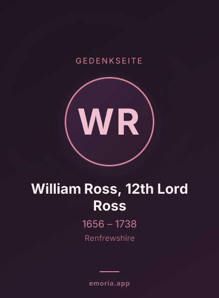 Gedenkportrait von William Ross, 12th Lord Ross