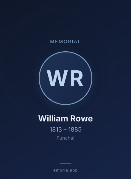 Memorial portrait of William Rowe