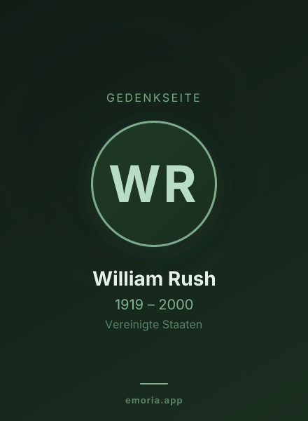 Gedenkportrait von William Rush