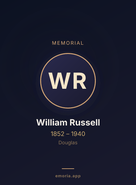 Memorial portrait of William Russell