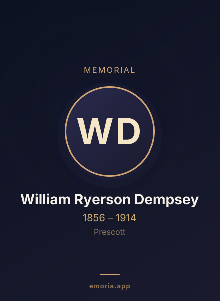 Memorial portrait of William Ryerson Dempsey