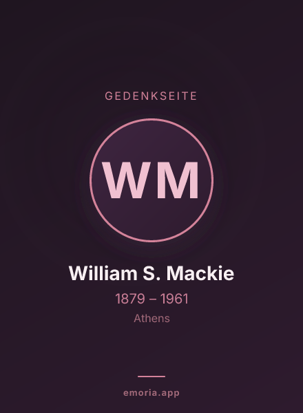 Gedenkportrait von William S. Mackie