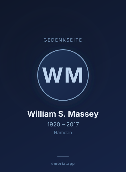 Gedenkportrait von William S. Massey