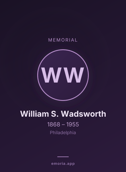 Memorial portrait of William S. Wadsworth