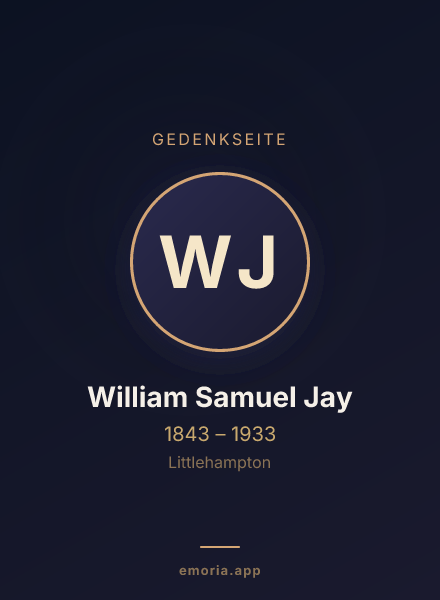 Gedenkportrait von William Samuel Jay