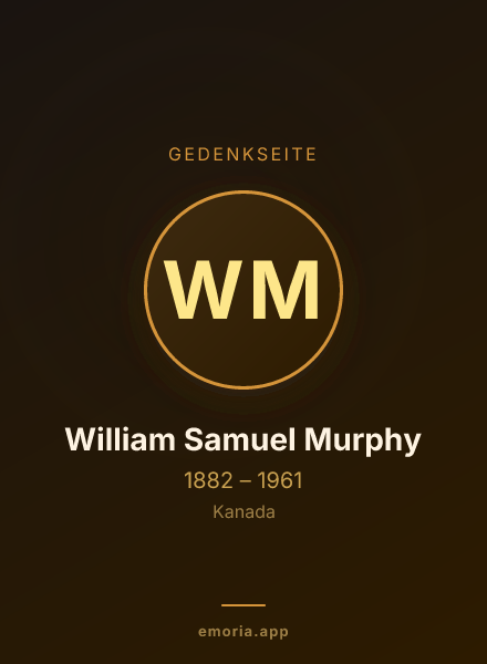 Gedenkportrait von William Samuel Murphy