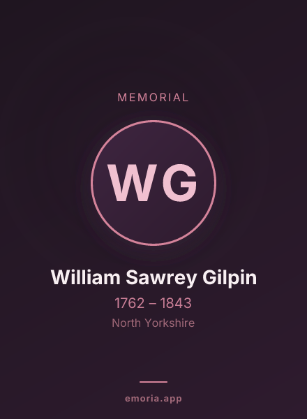 Memorial portrait of William Sawrey Gilpin
