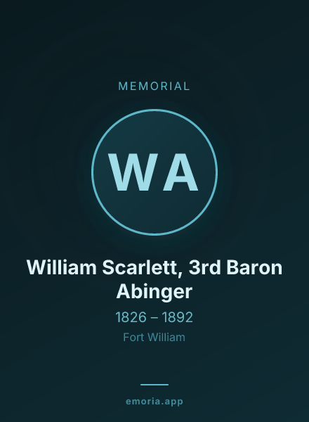 Memorial portrait of William Scarlett, 3rd Baron Abinger