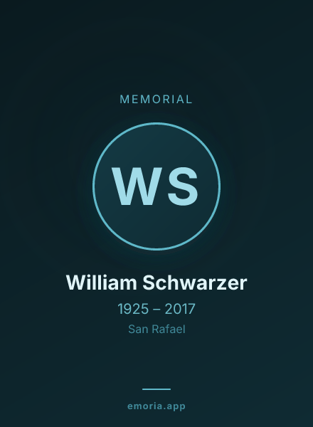 Memorial portrait of William Schwarzer